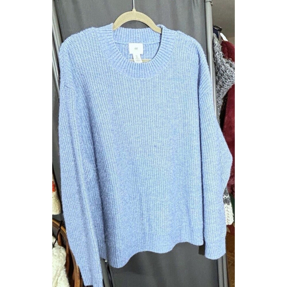 H&M Light Blue Crew Neck Sweater